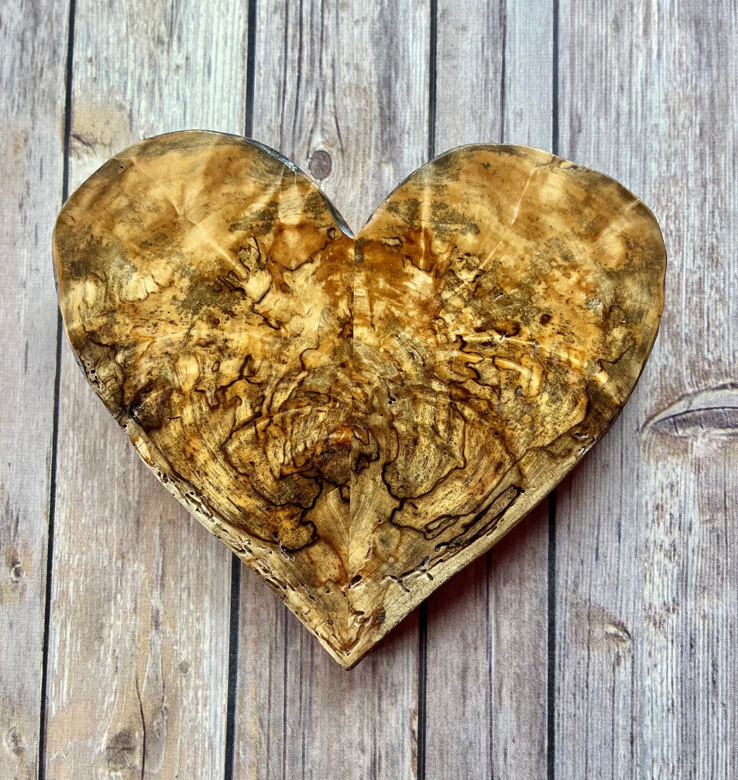 Live Edge Wooden heart wooden art abstract art wooden sculpture wall hanging heart wooden heart with hanging strip