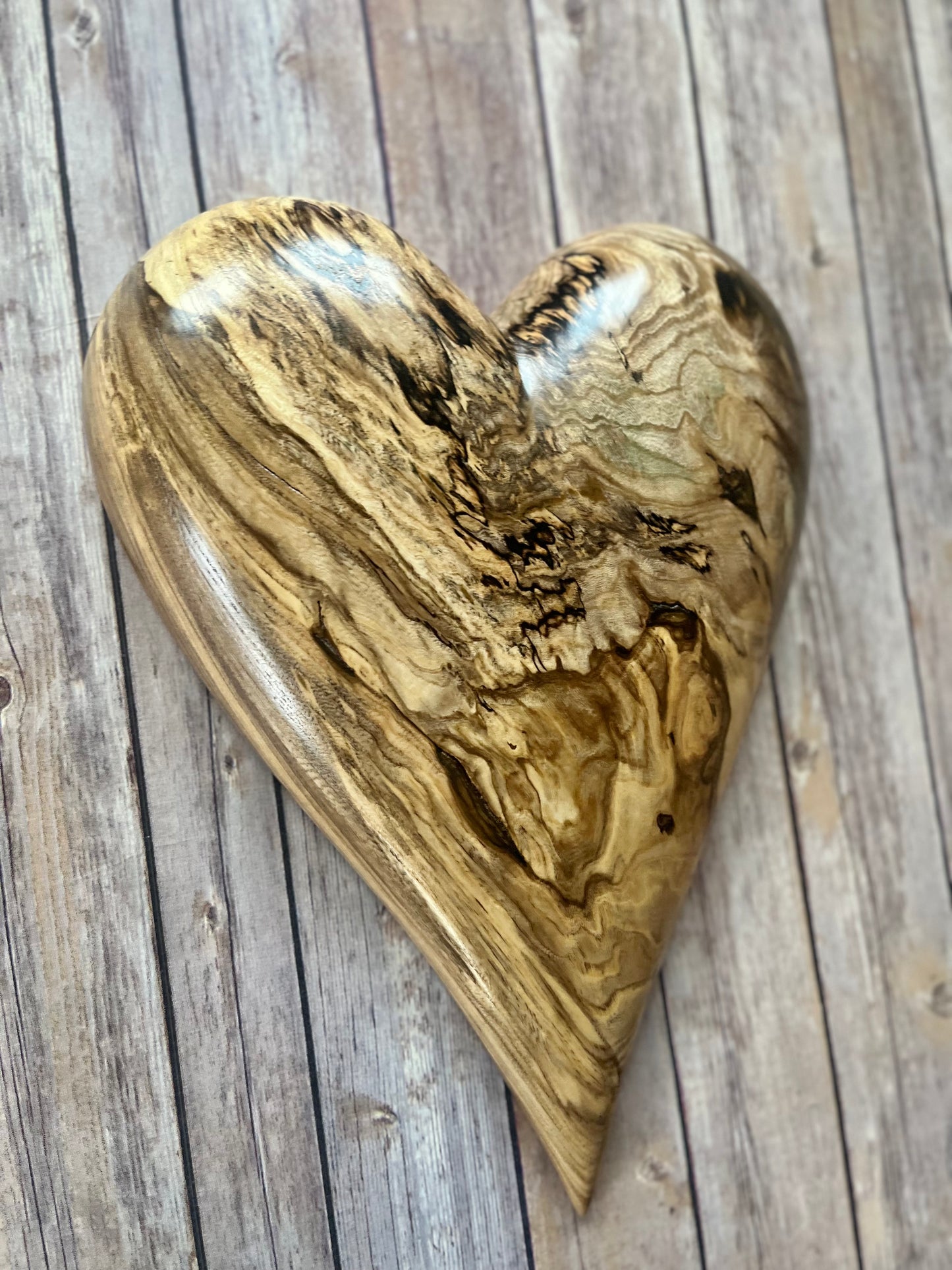 3D Wooden Heart Art Sculpture Wood Anniversary gift 20th anniversary birthday gift Mother’s Day gift Wooden heart