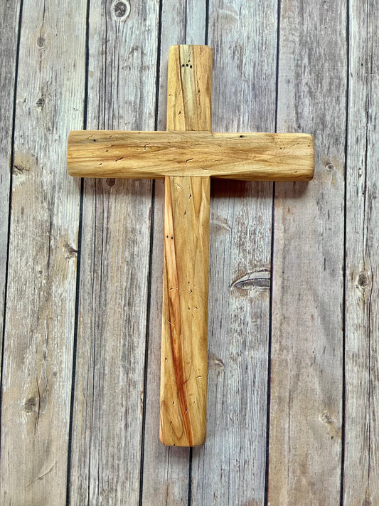 Rustic cross Baptism gift wedding gift anniversary gift wooden cross art wooden art sculpture