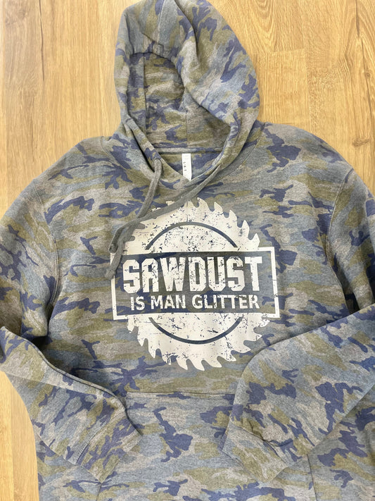 RTS Sawdust Is Man Glitter Camo Hoodie