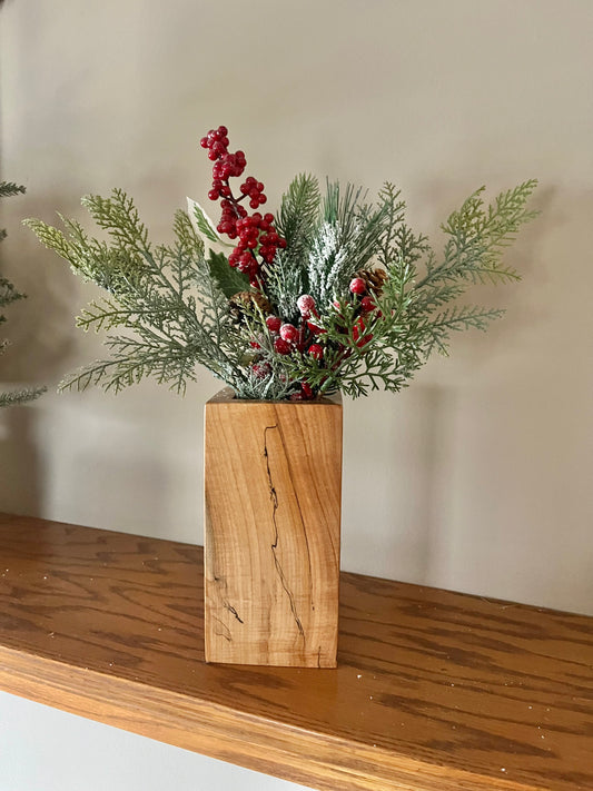 Wooden Vase Wooden Utensil Holder Wooden Art