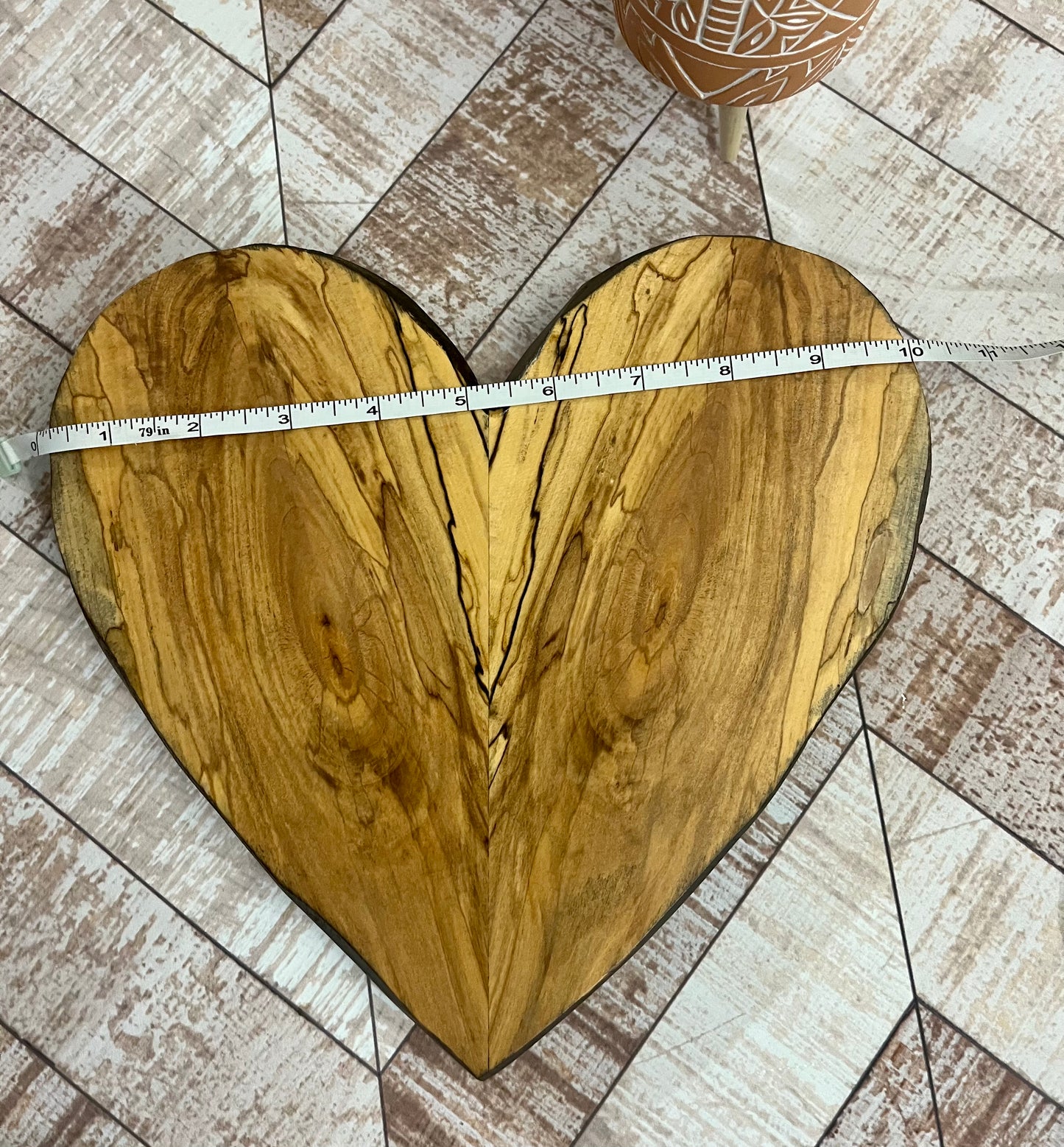 Rustic Wooden heart wooden art abstract art wall hanging heart wooden heart with hanging strip