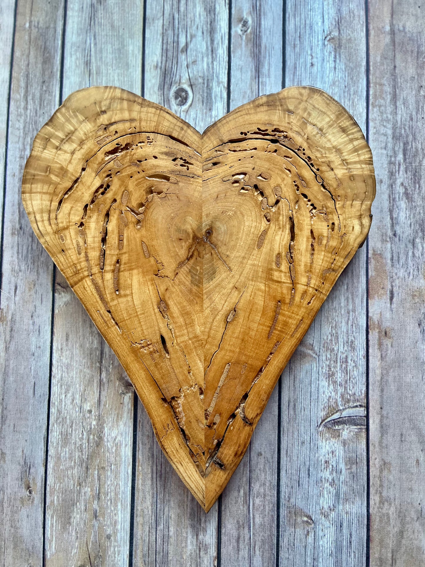 Rustic Wooden heart wooden art abstract art wooden sculpture wall hanging heart wooden heart with hanging strip for