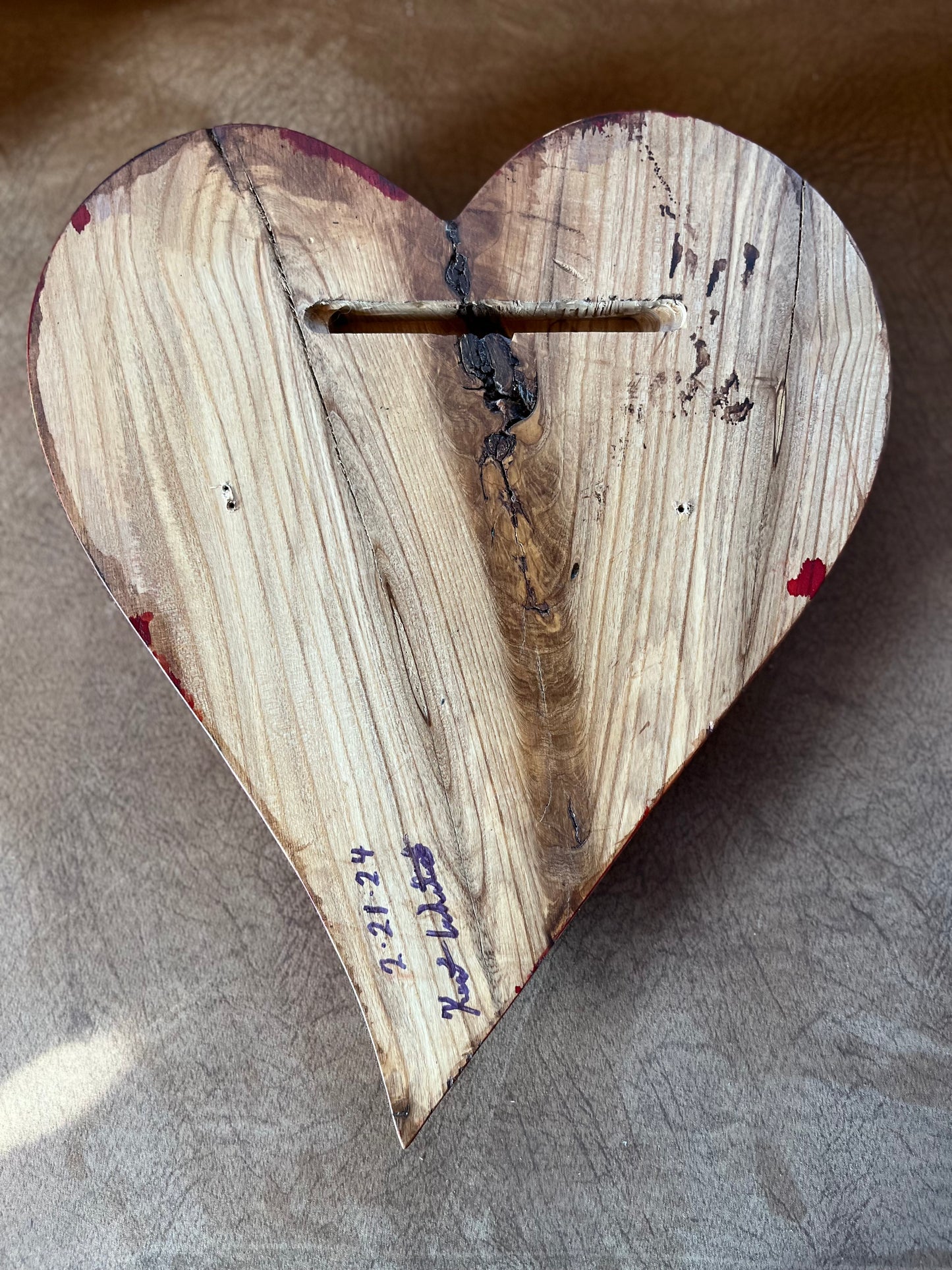 Wooden Heart Art Sculpture Wood Anniversary gift 20th anniversary birthday gift Mother’s Day gift Wooden heart