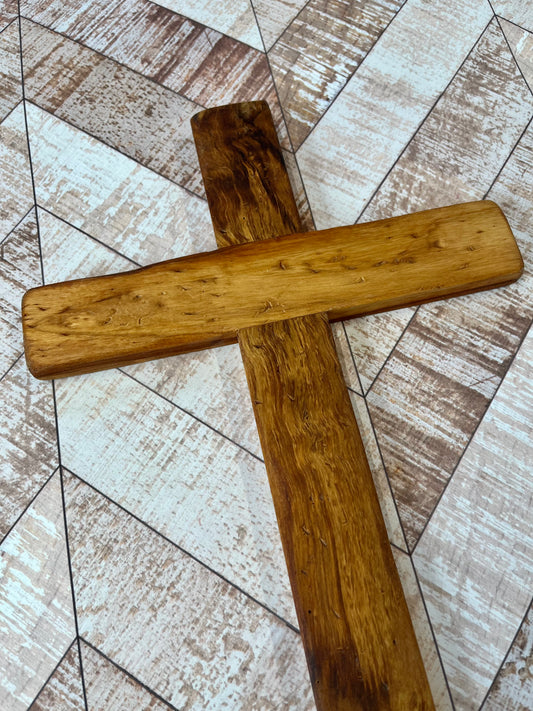 Rustic cross Baptism gift wedding gift anniversary gift wooden cross art wooden art sculpture