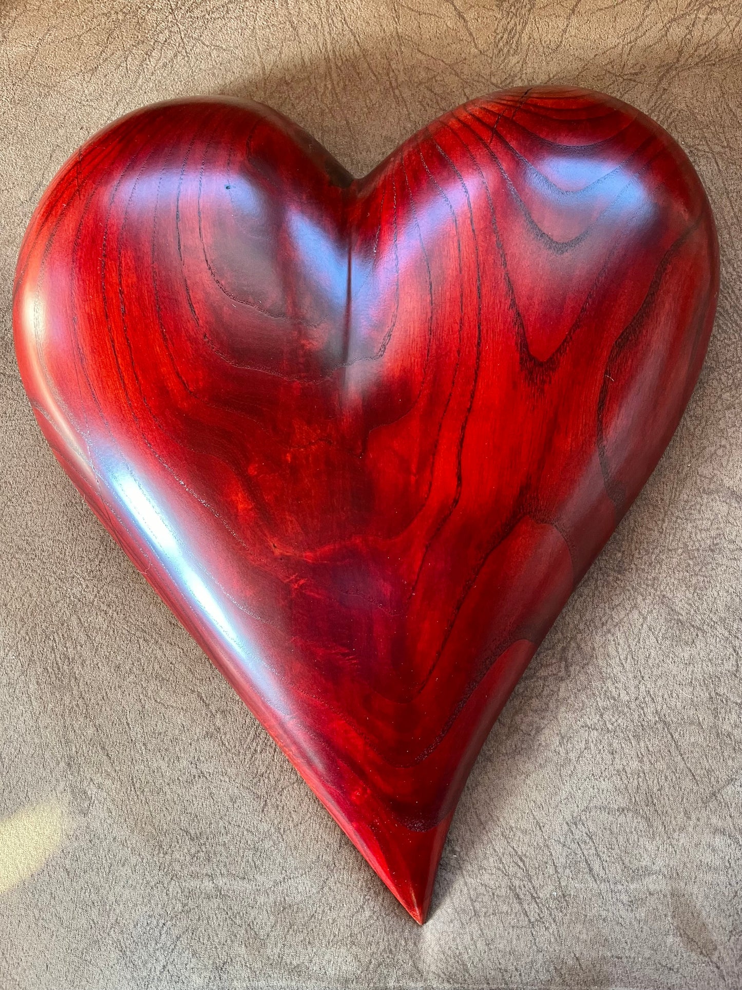 Wooden Heart Art Sculpture Wood Anniversary gift 20th anniversary birthday gift Mother’s Day gift Wooden heart