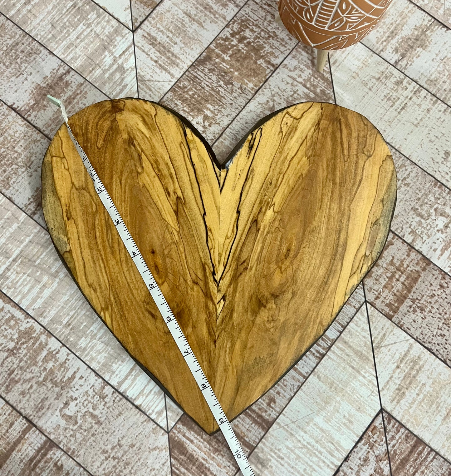 Rustic Wooden heart wooden art abstract art wall hanging heart wooden heart with hanging strip