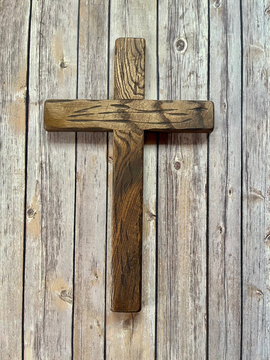 Rustic cross Baptism gift wedding gift anniversary gift wooden cross art wooden art sculpture