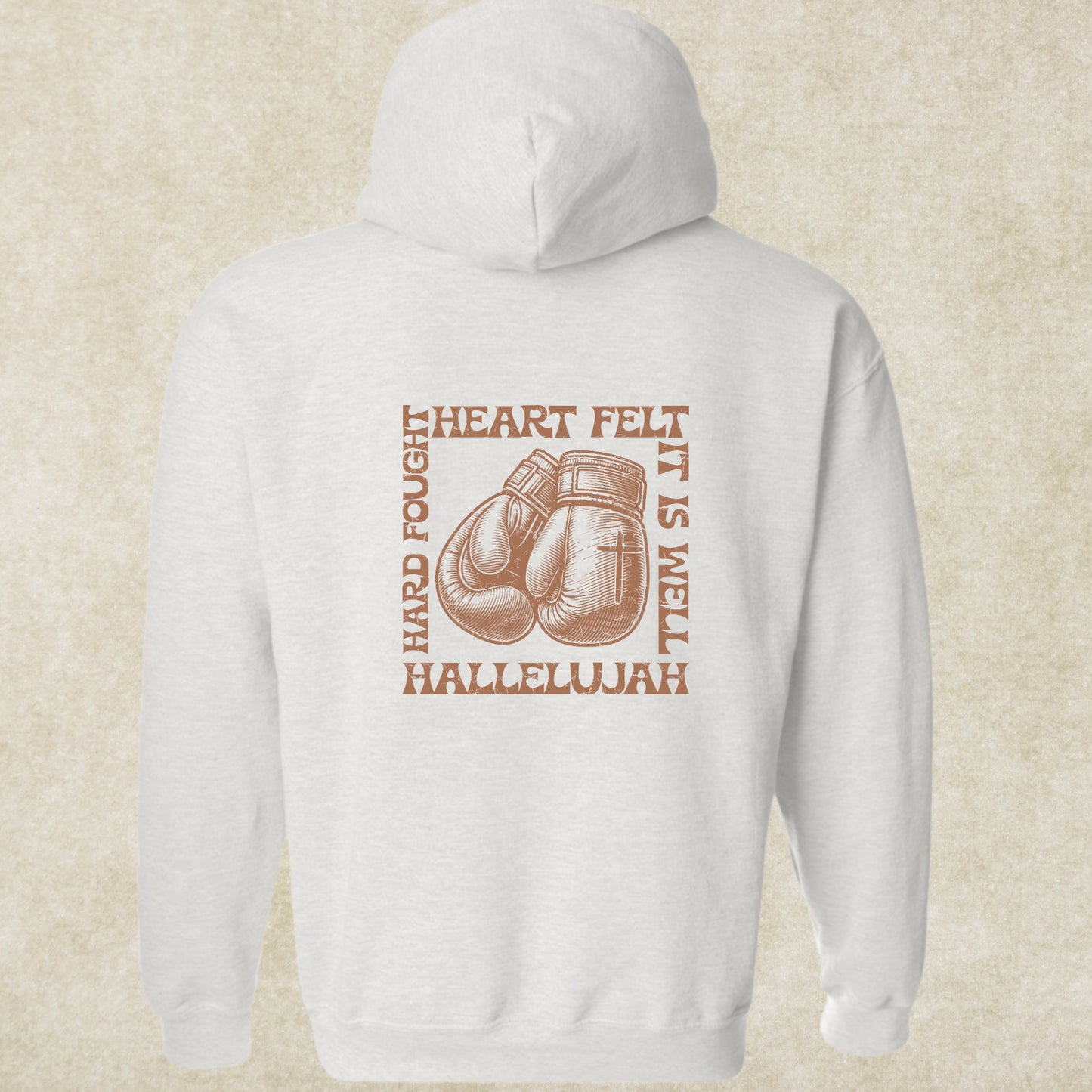 Hard Fought Heart Felt It Is Well Hallelujah Front+Back Design