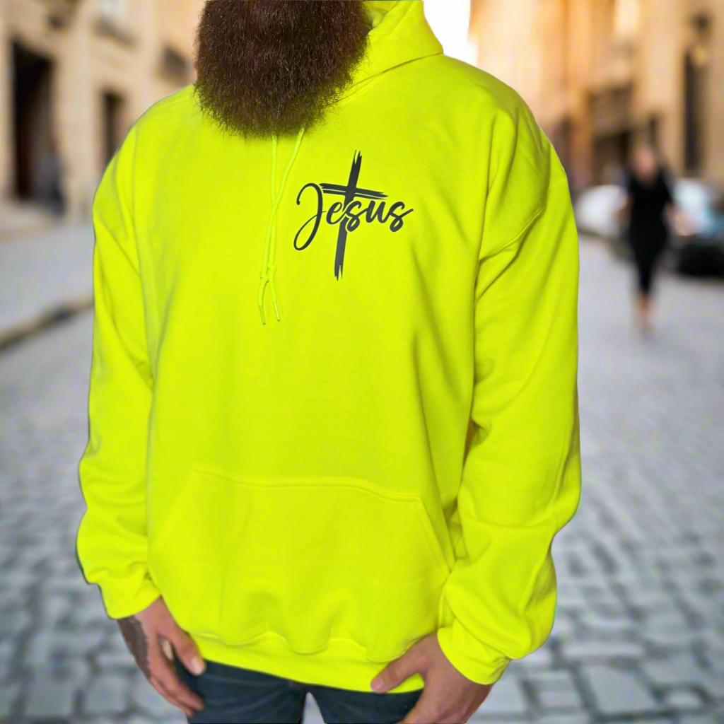 "I Speak The Name Of Jesus" Front+Back Design Neon