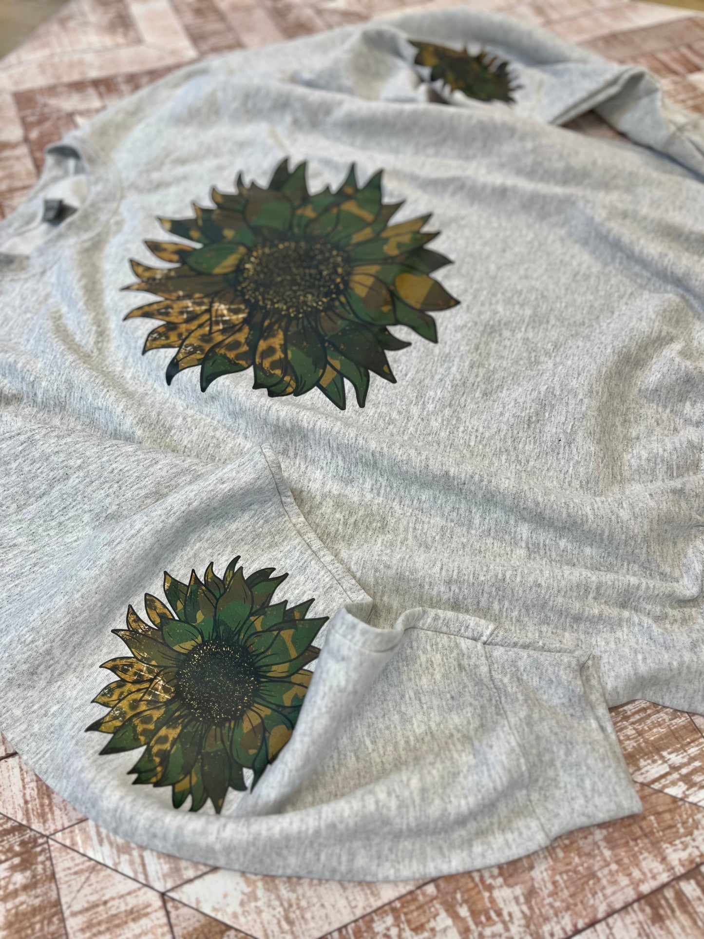 RTS Camo Leopard Sunflower Sweatshirt