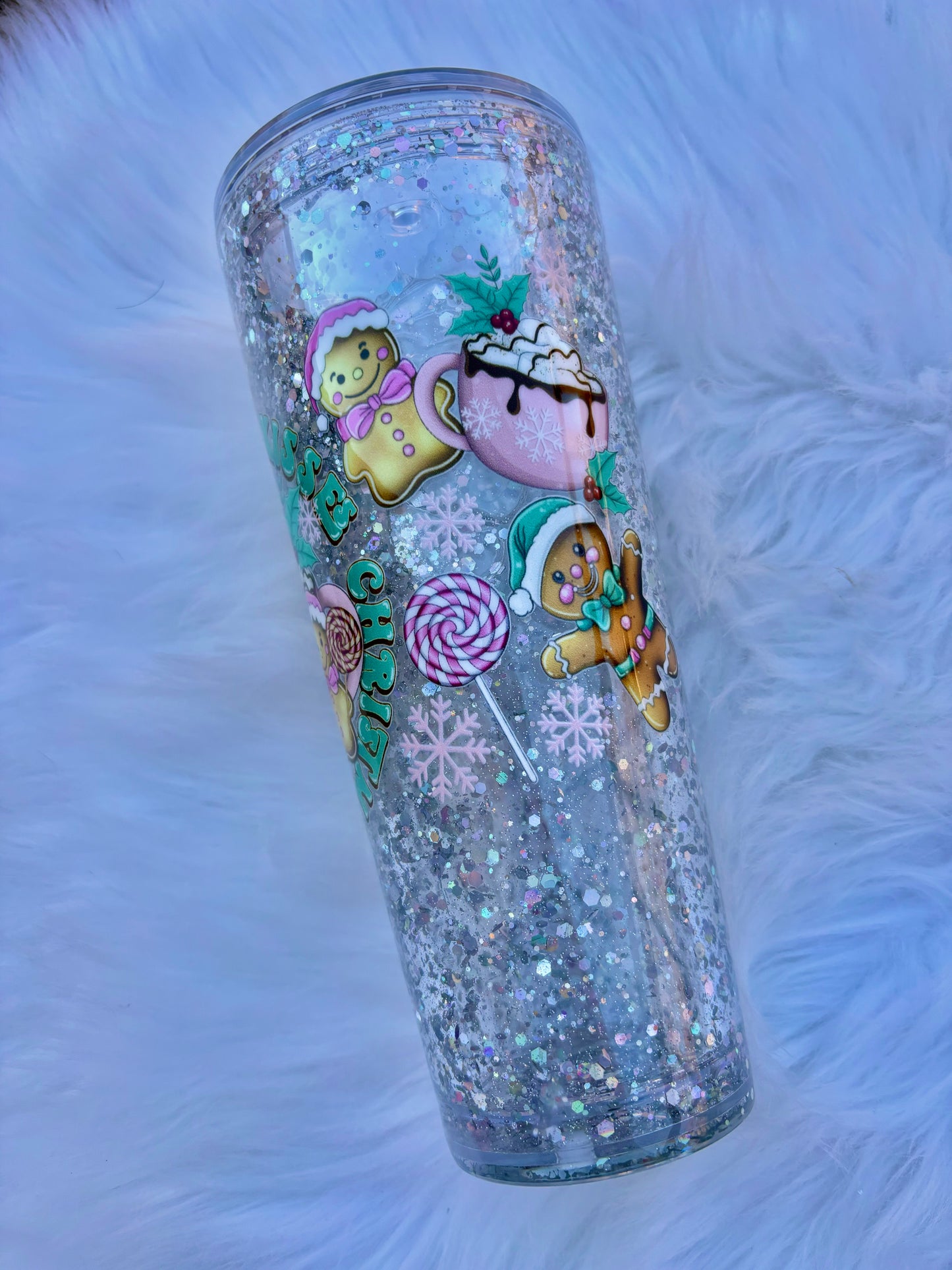 Snowglobe Tumbler 24oz