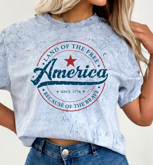 America Land Of The Free Because Of The Brave Ocean Mineral Wash