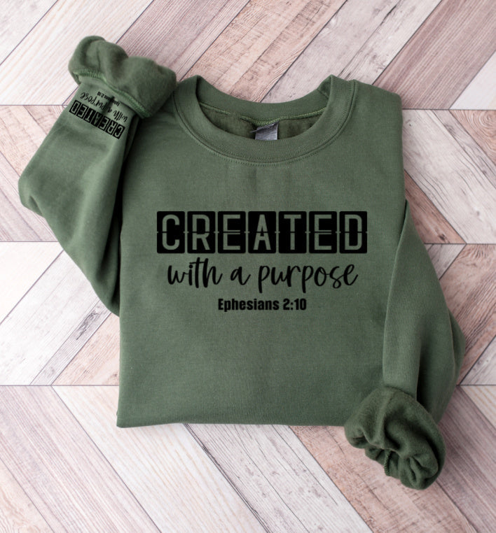 RTS Created with a purpose Sweatshirt