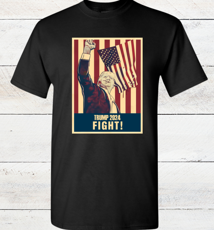 Vintage Trump 2024 Fight Full size print