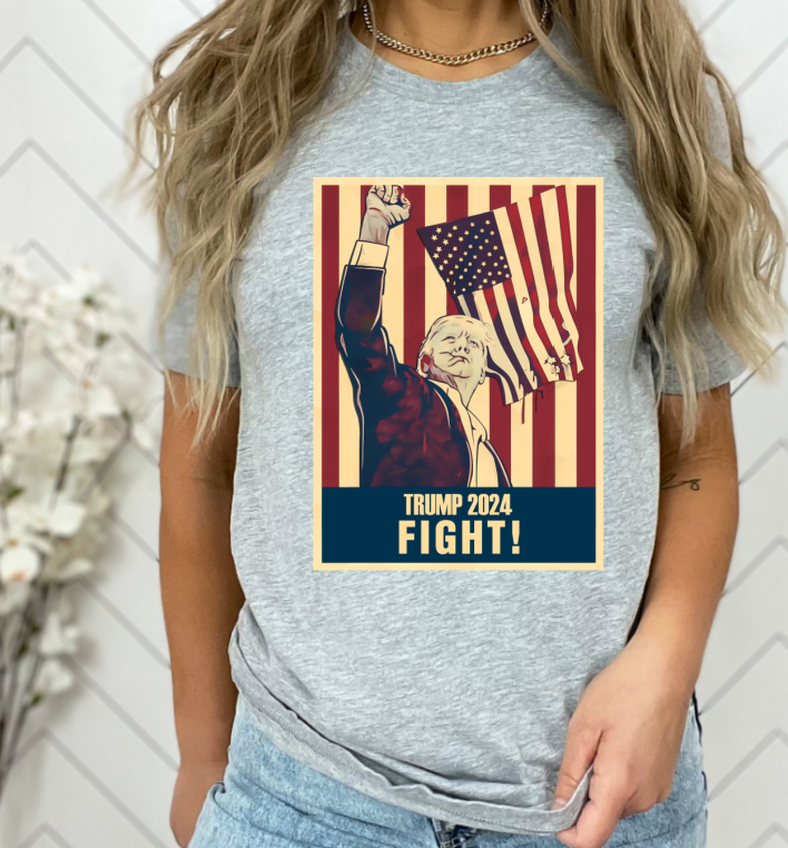 Vintage Trump 2024 Fight Full size print