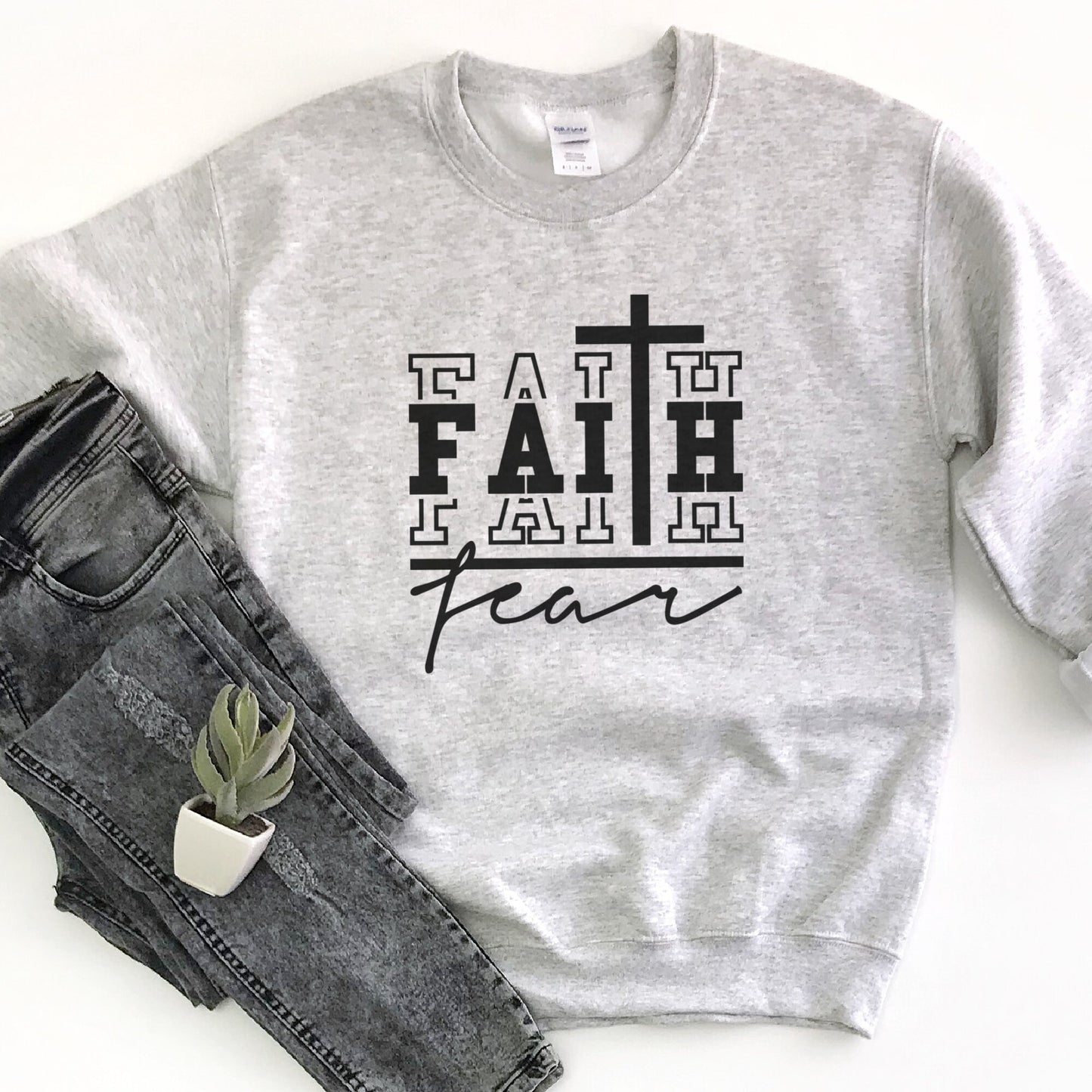 Faith over Fear shirt Faith hoodie faith sweatshirt mens and womens faith can move mountains christian shirts scripture gifts shirt