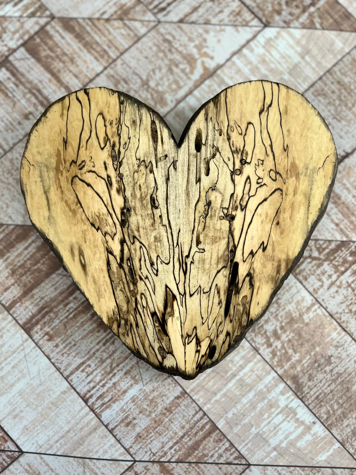 Wooden heart wooden art abstract art wall hanging heart wooden heart with hanging strip