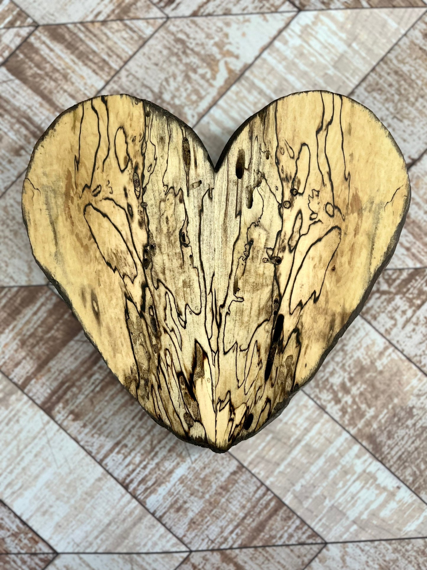 Wooden heart wooden art abstract art wall hanging heart wooden heart with hanging strip