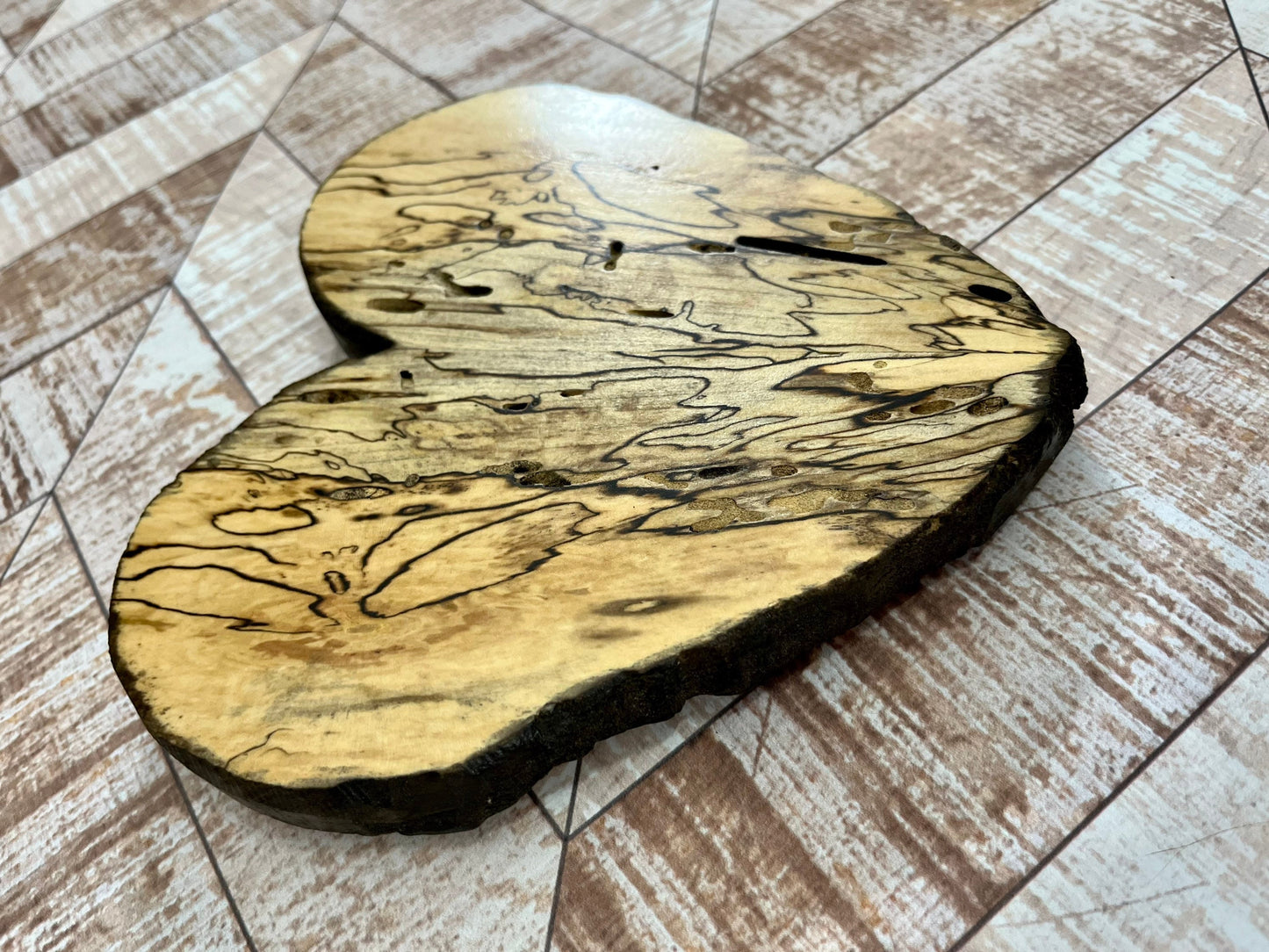 Wooden heart wooden art abstract art wall hanging heart wooden heart with hanging strip