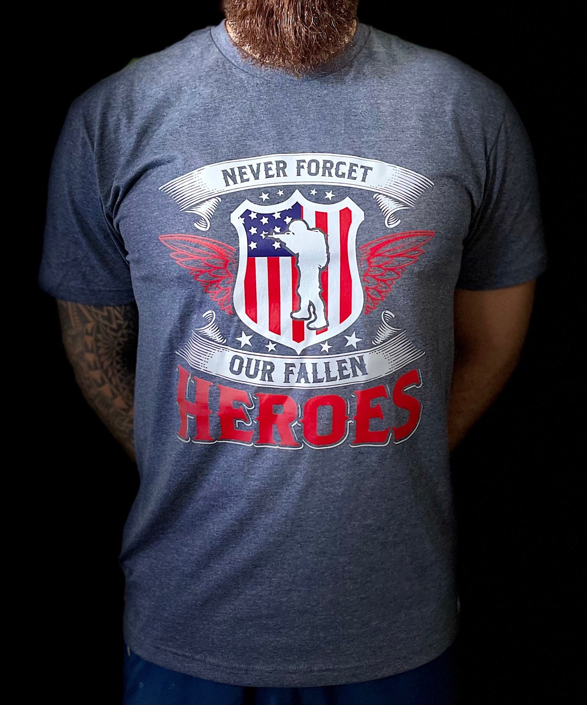 Never forget our Fallen Heroes Band of Brothers Flag Shirt Land of the free America America Shirt USA Hoodie Army Marine shirts Military