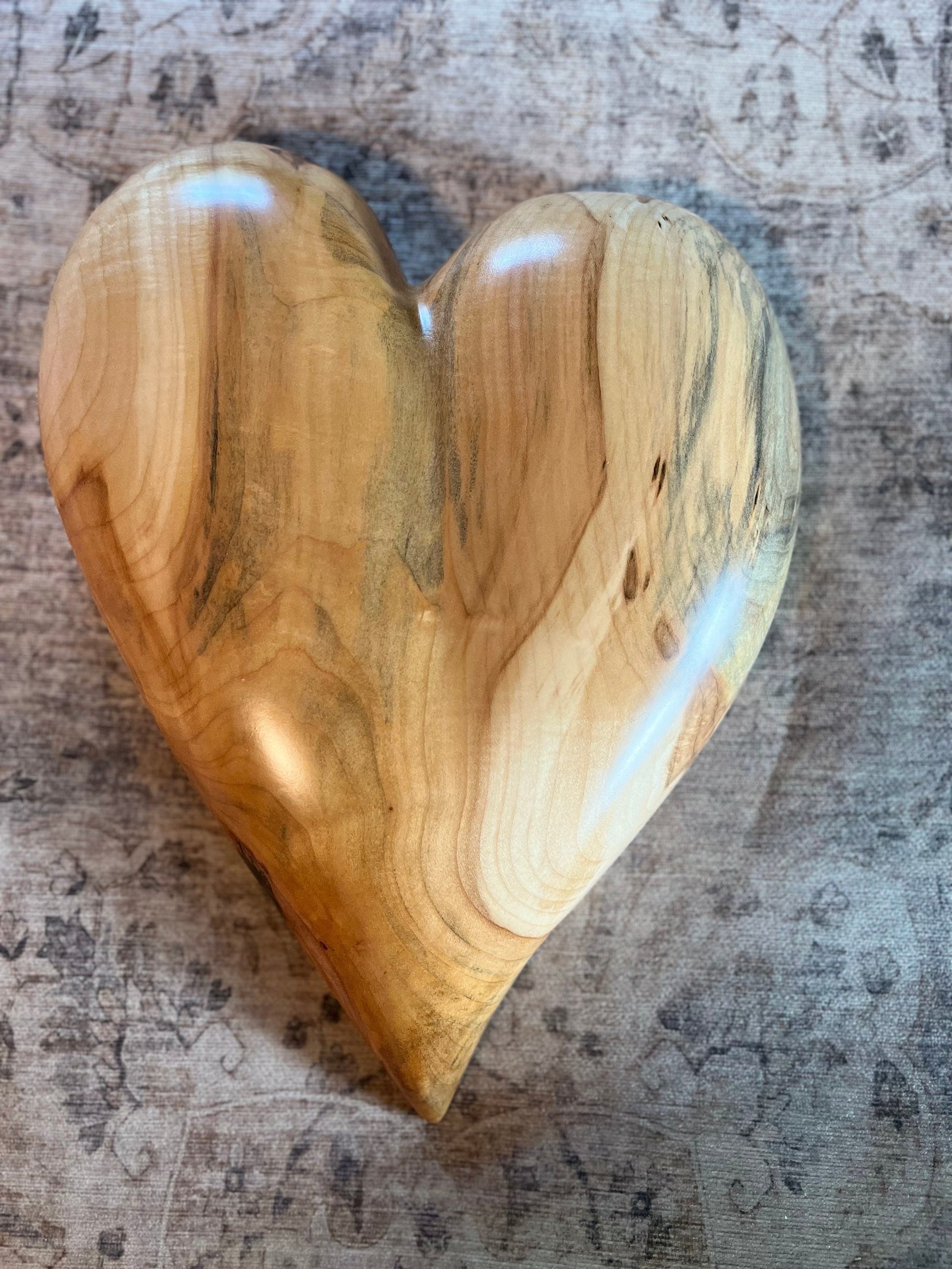 3 D heart wooden sculptures white poplar Wood Anniversarie gift 20th anniversary wood Art birthday gift Mother’s Day gift wall hanging