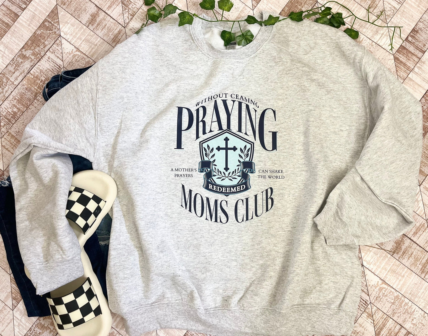 Praying Moms Club Christian Mom shirts Scripture Shirts Women's Faith Based Apparel Womens Scripture Mom shirts MaMa Shirts Prayer Time