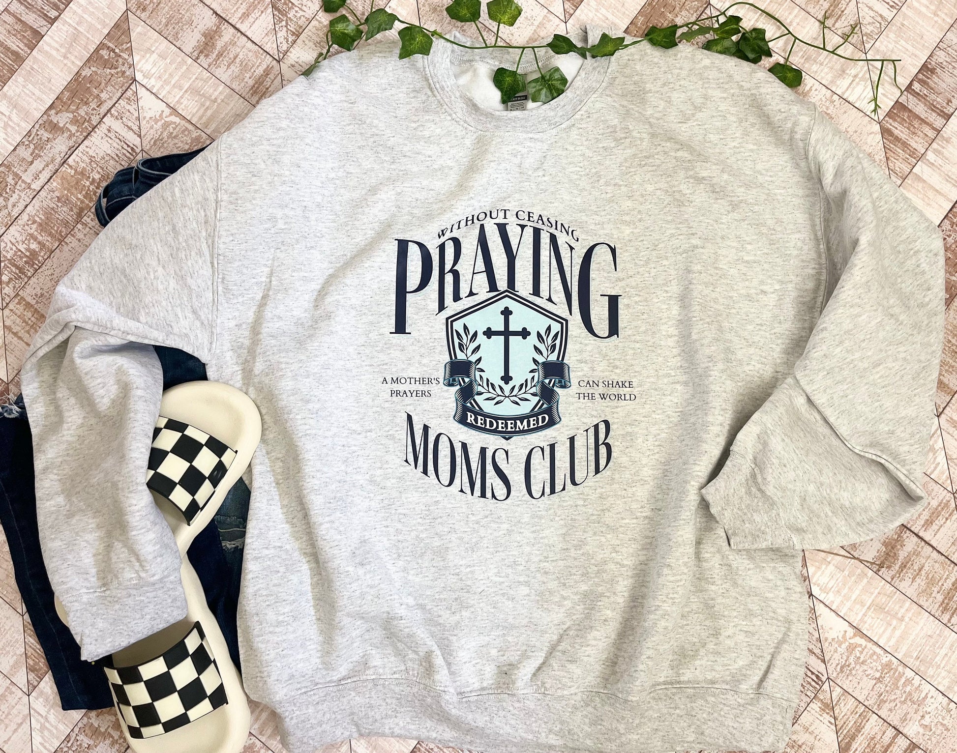 Praying Moms Club Christian Mom shirts Scripture Shirts Women's Faith Based Apparel Womens Scripture Mom shirts MaMa Shirts Prayer Time