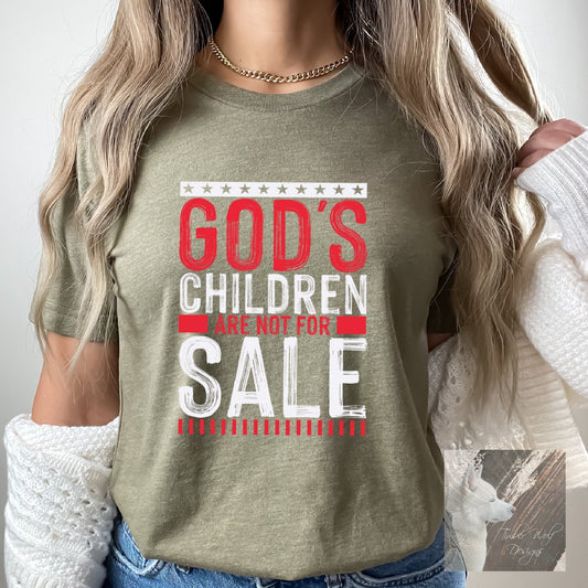 Gods Children Are Not For Sale Shirt American flag America Shirt USA Military shirts Constitution Faith based shirts Christian Shirts