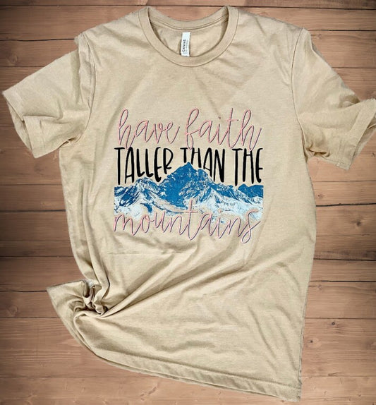 Have Faith Taller Than the Mountains Shirt hoodie faith sweatshirt Baptism Gift Faith Based Clothing Christian Apparel Scripture Apparel