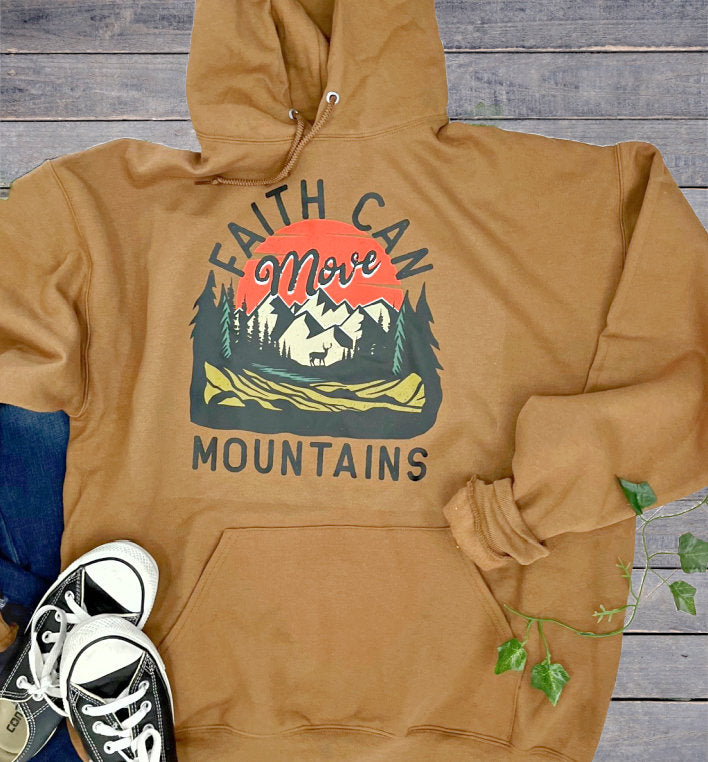 Faith can move mountains Faith hoodie faith sweatshirt mens and womens faith can move mountains christian shirts scripture gifts shirt